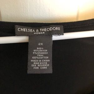 Chelsea & Theodore Tops - Black Poncho Shirt Chelsea & Theodore Tops - Black Poncho Shirt